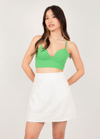 Heart To Heart Skorts In White #6stylexclusive
