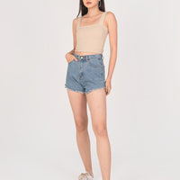 Roxy Square Padded Top In Sand #6stylexclusive