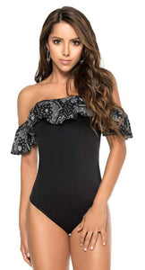 Maya Bay Off Shoulder One Piece Swimsuit