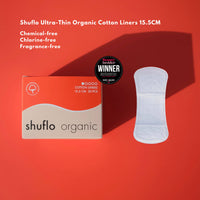 Shuflo Ultra-Thin Organic Cotton Liners 15.5cm
