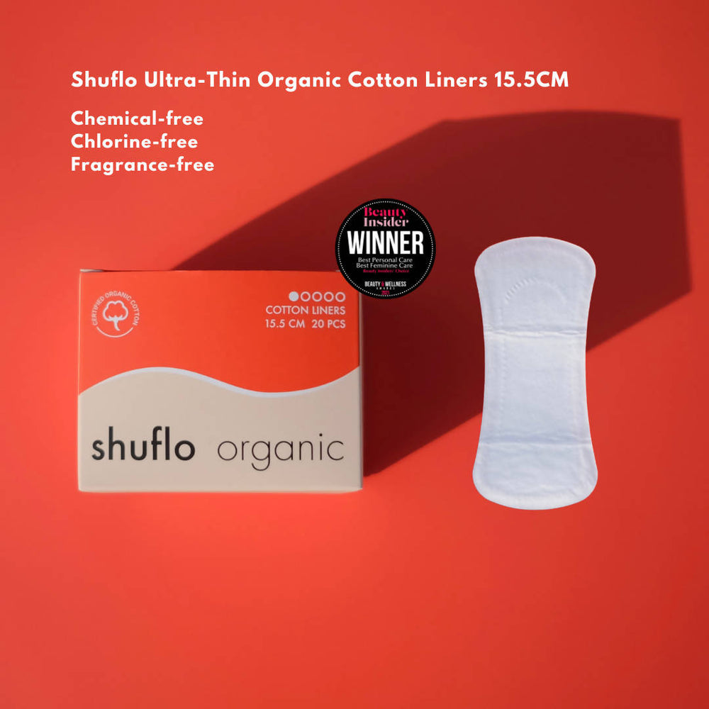 Shuflo Ultra-Thin Organic Cotton Liners 15.5cm