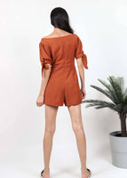Keith Self Tie Side Bow Playsuit
