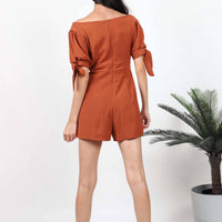 Keith Self Tie Side Bow Playsuit