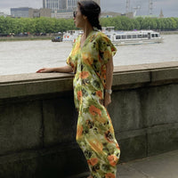 Kahlo Floral Kaftan Long Dress