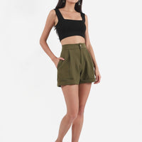 Easy Casual Shorts (Olive)