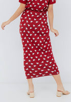 NONA Sonet Knit Skirt Red

