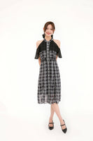 Blair Checkered Midi Dress
