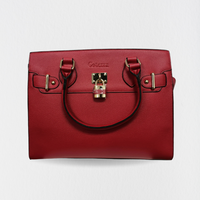 Coterra Shera Satchel Handbag in Carmine Red