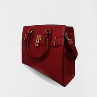 Coterra Shera Satchel Handbag in Carmine Red
