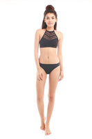 SUMMER CHICKS SC1212BLK BELLA LACE High-neck Bikini Set
