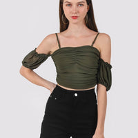 Solla Mesh Top In Olive Green #6stylexclusive