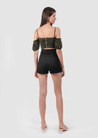 Solla Mesh Top In Olive Green #6stylexclusive
