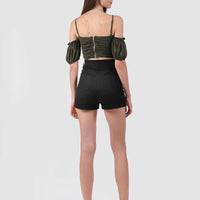 Solla Mesh Top In Olive Green #6stylexclusive