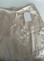 Cloud 9 Tie Wrap Satin Skorts in Champagne in S (DEFECT#16)
