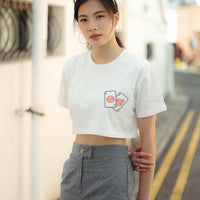 [CNY] SMILEY POKER CROPPED TOP