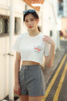 [CNY] SMILEY POKER CROPPED TOP
