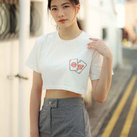 [CNY] SMILEY POKER CROPPED TOP