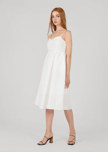 Cinderella Babydoll Midi Dress In White #6stylexclusive