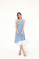 Camellia Midi Dress (Blue)
