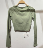 Valent Long Sleeve Top - Artic Green
