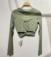 Valent Long Sleeve Top - Artic Green
