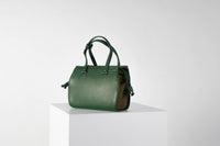 Vecto Gusset Bag in Emerald with Olive Green Gusset
