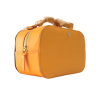 BELLA by emma l Soleil Structured Camera Bag with Chain (Mustard)