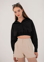 Amplify Collared Top In Black #6stylexclusive
