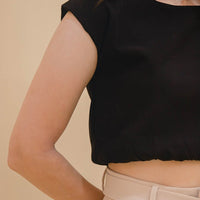 Archer Boxy Top In Black #6stylexclusive