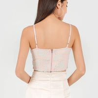 Arielle Lace Padded Bralet In Pink #6stylexclusive