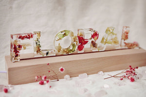 Floral Resin Lightstand