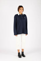 BRIANNE POLO LONG SLEEVE TOP (W/ SMILEY)
