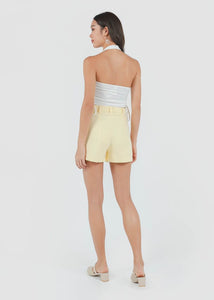 Caden Highwaist Shorts In Daffodil Yellow #6stylexclusive