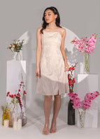 CNY'22 Oriental Halter Slit Dress In Gold #6stylexclusive
