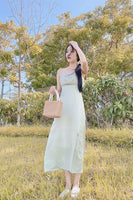 DAINTY PLEATED DRESS (MINT GREEN)
