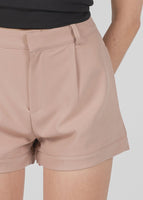 Delusional Curved Shorts In Nude Pink #6stylexclusive
