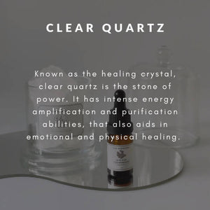 Natural Clear Quartz Crystal Scents Diffuser Gift Set