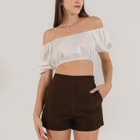 Elevate Shorts In Coffee Brown #6stylexclusive