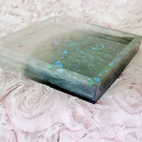 Floral Christmas Collection II - Moonlight Ombre Resin Coasters