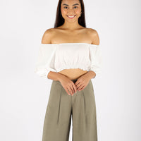 HEIDI PUFF SLEEVE TOP (WHITE)