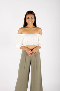 HEIDI PUFF SLEEVE TOP (WHITE)