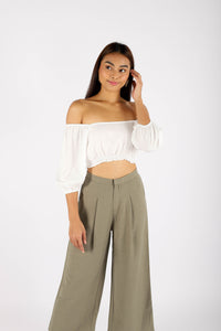 HEIDI PUFF SLEEVE TOP (WHITE)