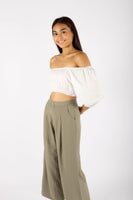 HEIDI PUFF SLEEVE TOP (WHITE)
