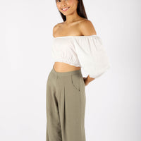 HEIDI PUFF SLEEVE TOP (WHITE)