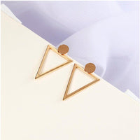 hollow out triangle earrings - Whispers & Anarchy
