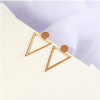 hollow out triangle earrings - Whispers & Anarchy