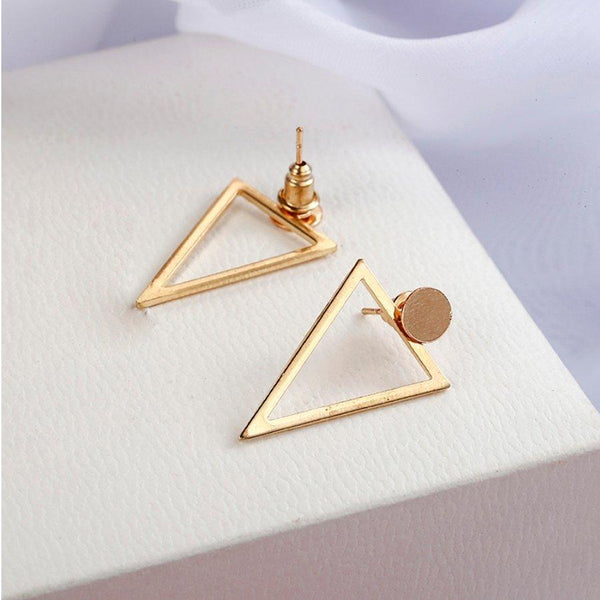 hollow out triangle earrings - Whispers & Anarchy