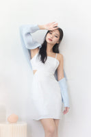 Symphony Waist Cut-out Embroidery Dress in White #MadeByKEI

