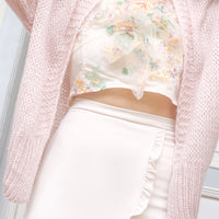 Cotton Candy Floral Top in Soft Cream