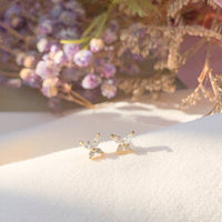 Petit Butterfly Studs in Crystal Clear (925 Silver)